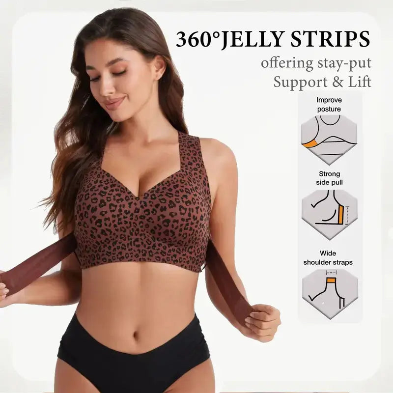 Posture Bra Wire-Free Bra, Women’S Breathable Mesh Wireless Top with Removable Pads Alternative, Activewear for Running and Gym Sessions Workout Bra, Training Bra, Push up Bra, Bras for Women Minimizer Bra, Jelly Bra,Gentle Support, Yoga Fitness Posture S