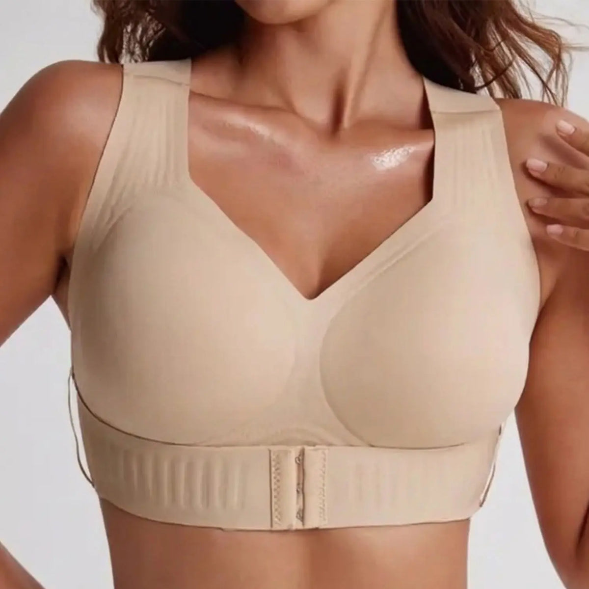 Posture Bra Wire-Free Bra, Women’S Breathable Mesh Wireless Top with Removable Pads Alternative, Activewear for Running and Gym Sessions Workout Bra, Training Bra, Push up Bra, Bras for Women Minimizer Bra, Jelly Bra,Gentle Support, Yoga Fitness Posture S